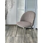 Стул БАРИ Marseille-16 Капучино, велюр / ЛАТТЕ каркас M-City | Интернет магазин мебели и декора LifeDekor