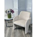 Кресло CUBE AT5139-09 Св. бежевый, ткань/каркас металл в тканевой обивке AT5139-09 ®DISAUR | Интернет магазин мебели и декора LifeDekor