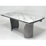 Стол ОЛЬХОН 180 БЕЛЫЙ МРАМОР активный , керамика / Латте каркас, М-City | Интернет магазин мебели и декора LifeDekor