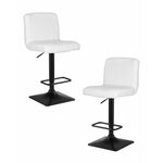 Набор 2 шт Стул барный DOBRIN LEO, белый букле (13) | Интернет магазин мебели и декора LifeDekor