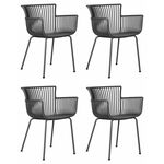 Набор 4 шт Стул обеденный DOBRIN ROSS, темно-серый (GR-04) без подушки | Интернет магазин мебели и декора LifeDekor