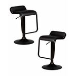 Набор 2 шт Стул барный DOBRIN CRACK BLACK, черный | Интернет магазин мебели и декора LifeDekor