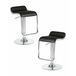 Набор 2 шт Стул барный DOBRIN CRACK, чёрный | Интернет магазин мебели и декора LifeDekor