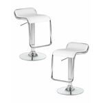 Набор 2 шт Стул барный DOBRIN CRACK, белый | Интернет магазин мебели и декора LifeDekor