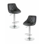 Набор 2 шт Стул барный DOBRIN LOGAN, чёрный | Интернет магазин мебели и декора LifeDekor