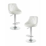 Набор 2 шт Стул барный DOBRIN LOGAN, белый | Интернет магазин мебели и декора LifeDekor