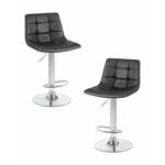 Набор 2 шт Стул барный DOBRIN TAILOR, чёрный | Интернет магазин мебели и декора LifeDekor