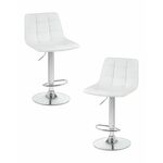 Набор 2 шт Стул барный DOBRIN TAILOR, белый | Интернет магазин мебели и декора LifeDekor