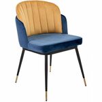 Стул Peki синий, горчичный | Интернет магазин мебели и декора LifeDekor