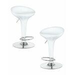 Набор 2 шт Стул барный DOBRIN BOMBA, белый | Интернет магазин мебели и декора LifeDekor