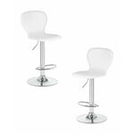 Набор 2 шт Стул барный DOBRIN ELISA, белый | Интернет магазин мебели и декора LifeDekor
