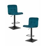 Набор 2 шт Стул барный DOBRIN DOMINIC, морской волны велюр (MJ9-99) | Интернет магазин мебели и декора LifeDekor
