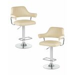 Набор 2 шт Стул барный DOBRIN CHARLY, кремовый | Интернет магазин мебели и декора LifeDekor