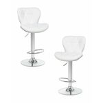 Набор 2 шт Стул барный DOBRIN BARNY, белый | Интернет магазин мебели и декора LifeDekor