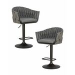 Набор 2 шт Стул барный DOBRIN LEON, графитовая ткань (LAR-275-21) | Интернет магазин мебели и декора LifeDekor