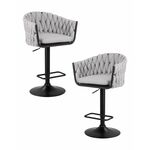 Набор 2 шт Стул барный DOBRIN LEON, серая ткань (LAR 275-17) | Интернет магазин мебели и декора LifeDekor