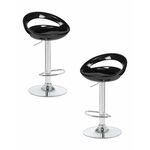 Набор 2 шт Стул барный DOBRIN DISCO, чёрный | Интернет магазин мебели и декора LifeDekor