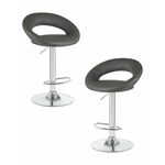 Набор 2 шт Стул барный DOBRIN MIRA, серый | Интернет магазин мебели и декора LifeDekor