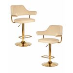 Набор 2 шт Стул барный DOBRIN CHARLY GOLD, бежевый велюр (MJ9-10) | Интернет магазин мебели и декора LifeDekor