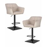 Набор 2 шт Стул барный DOBRIN RALF, бежевый твид (LEO26) | Интернет магазин мебели и декора LifeDekor