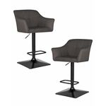 Набор 2 шт Стул барный DOBRIN RALF, темно-серый (LAR-106D-26) | Интернет магазин мебели и декора LifeDekor