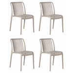 Набор 4 шт Стул обеденный DOBRIN WALTER, бежевый | Интернет магазин мебели и декора LifeDekor