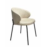 Дизайнерский стул Lucky букле бежевый | Интернет магазин мебели и декора LifeDekor