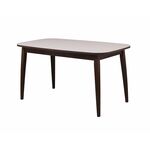 Стол Турин, Стекло, Орех темный/Бежевый матовый | Интернет магазин мебели и декора LifeDekor