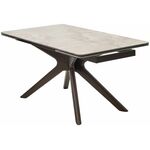 Стол EDER 160 GLOSS COLD JADE SOLID CERAMIC / Орех, ®DISAUR | Интернет магазин мебели и декора LifeDekor