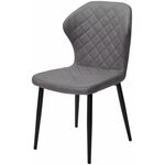 Стул МОНРО, цвет CYPRUS-13 темно-серый, искусственная замша / черный каркас М-City | Интернет магазин мебели и декора LifeDekor