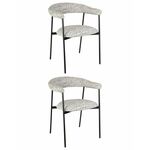 Стул обеденный Toko светло-серый 2 шт. | Интернет магазин мебели и декора LifeDekor