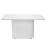 Стол Festa 140x85x77см, керамогранит белый мрамор | Интернет магазин мебели и декора LifeDekor