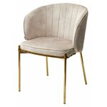 Стул DIANA UF912-11B античный бежевый, велюр / золотой каркас М-City | Интернет магазин мебели и декора LifeDekor