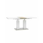 Стол обеденный Сиэтл раскладной 140-180*90 глянцевый белый | Интернет магазин мебели и декора LifeDekor