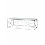 Журнальный стол 120*60 АРТ ДЕКО серебро | Интернет магазин мебели и декора LifeDekor