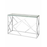 Консоль АРТ ДЕКО 120х40 серебро | Интернет магазин мебели и декора LifeDekor