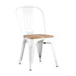 Стул TOLIX WOOD белый глянцевый | Интернет магазин мебели и декора LifeDekor