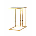 Журнальный столик 50*32 БОСТОН стекло smoke сталь золото | Интернет магазин мебели и декора LifeDekor