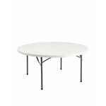 Стол круглый складной пластиковый Кейт 160 | Интернет магазин мебели и декора LifeDekor