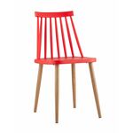 Стул Морган пластиковый красный | Интернет магазин мебели и декора LifeDekor