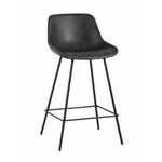 Стул полубарный TEXAS экокожа серый | Интернет магазин мебели и декора LifeDekor