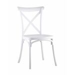 Стул Кроссбэк пластиковый белый | Интернет магазин мебели и декора LifeDekor