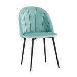 Стул Логан NEW велюр пыльно-голубой | Интернет магазин мебели и декора LifeDekor