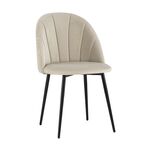 Стул Логан NEW велюр бежевый | Интернет магазин мебели и декора LifeDekor