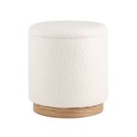 Пуф с ящиком Холли L тедди белый | Интернет магазин мебели и декора LifeDekor