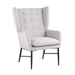 Кресло Мэйден гусиная лапка серый | Интернет магазин мебели и декора LifeDekor