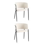 Стул Нэлли ткань букле белый 2 шт. | Интернет магазин мебели и декора LifeDekor