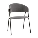 Стул Колин NEW вельвет серый | Интернет магазин мебели и декора LifeDekor