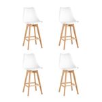 Стул барный FRANKFURT белый 4 шт | Интернет магазин мебели и декора LifeDekor