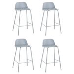 Стул полубарный Mist, серо-голубой 4 шт | Интернет магазин мебели и декора LifeDekor